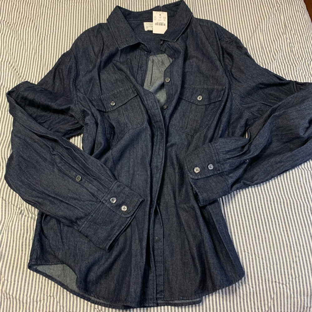 BNWT J Crew Chambray Buffon Down XXL